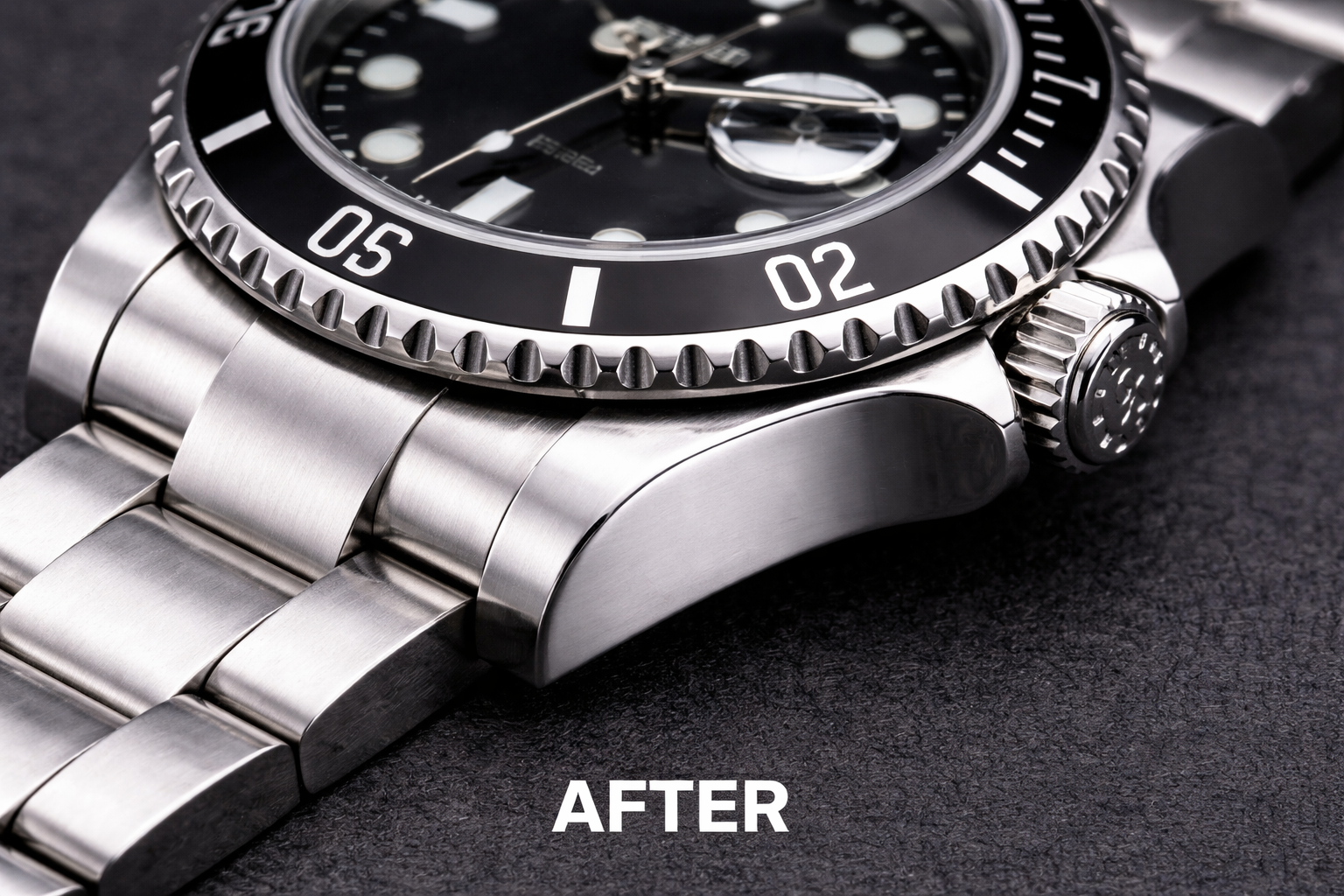 Watch case after restoration